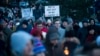 Slovakia -- People march during a silent protest in memory of murdered journalist Jan Kuciak and his girlfriend Martina Kusnirova in Bratislava, Slovakia, on Wednesday, Feb. 28, 2018.